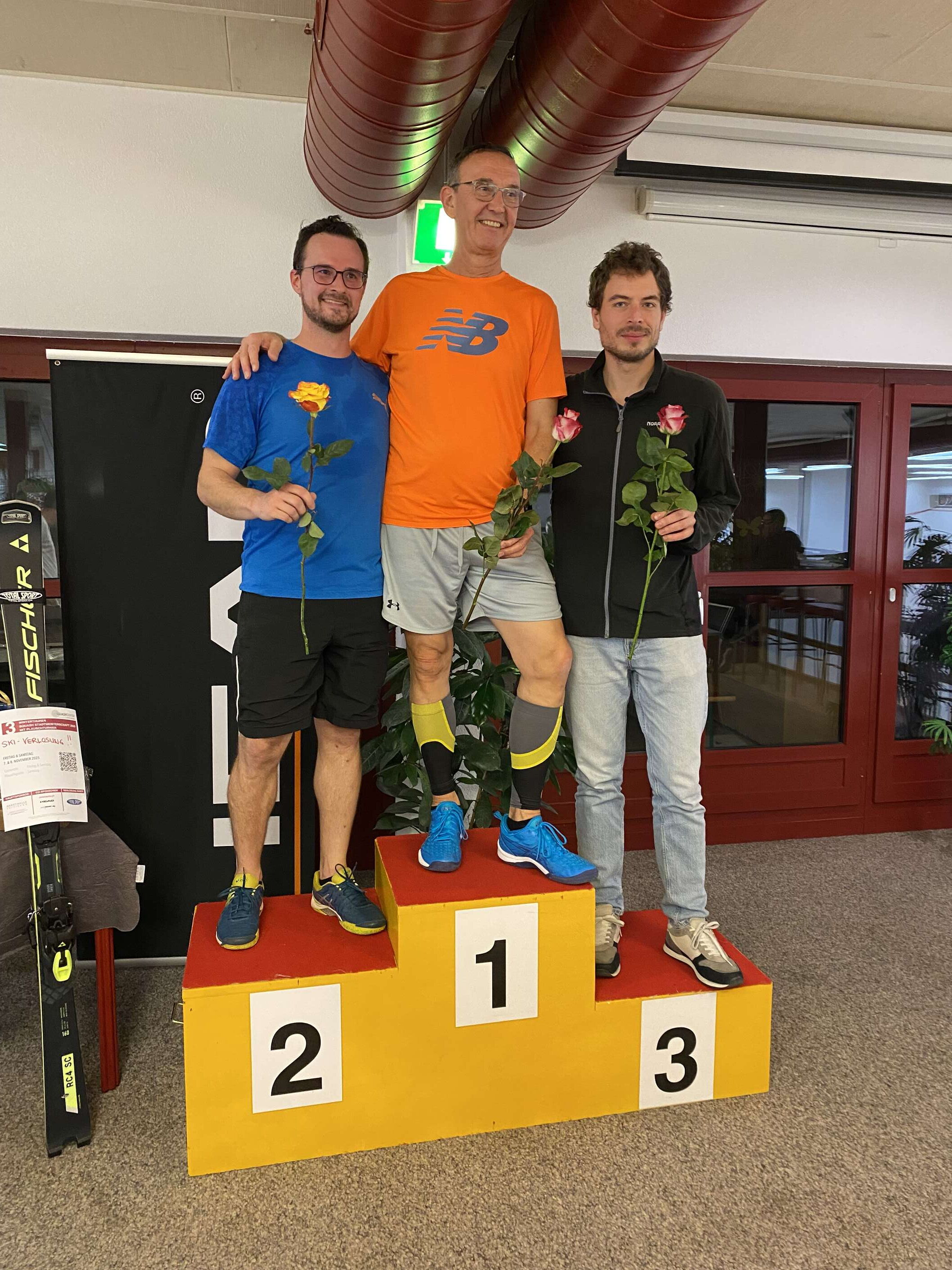 Winterthur Squash Stadtmeisterschaft 2025 Herren Plausch Podest.jpg